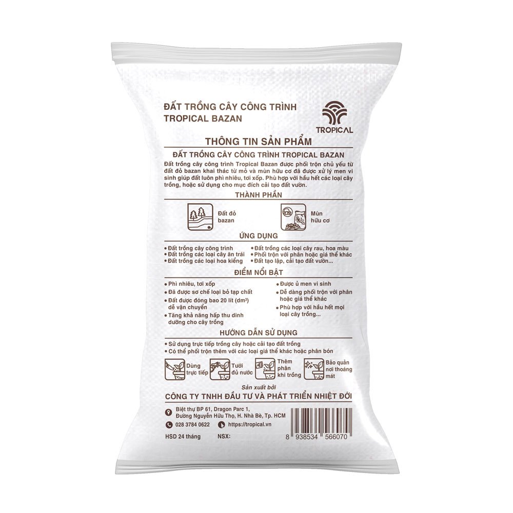 Đất trồng cây công trình Tropical Bazan 2