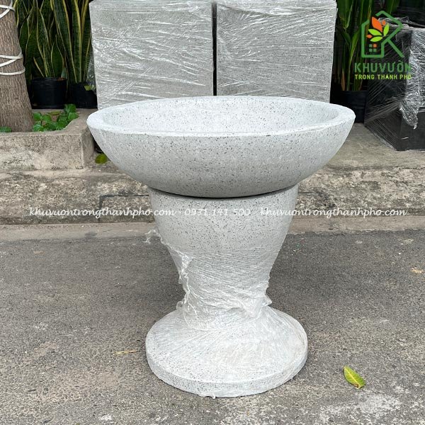 Đôn đá mài kê chậu cảnh 2