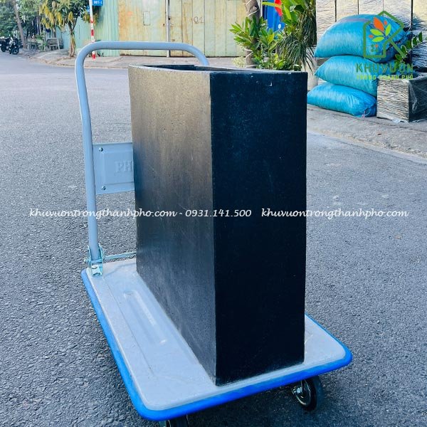Chậu đá mài hộp chữ nhật 60x20x60cm