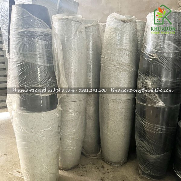 Chậu xi măng đá mài ly cao 3
