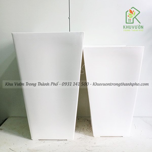 Chậu Nhựa Vuông Cao