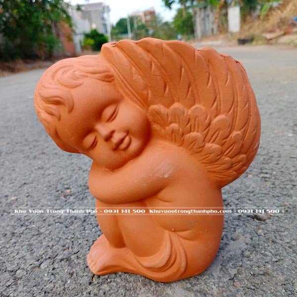 Chậu Đất Nung Thiên Thần Ngủ