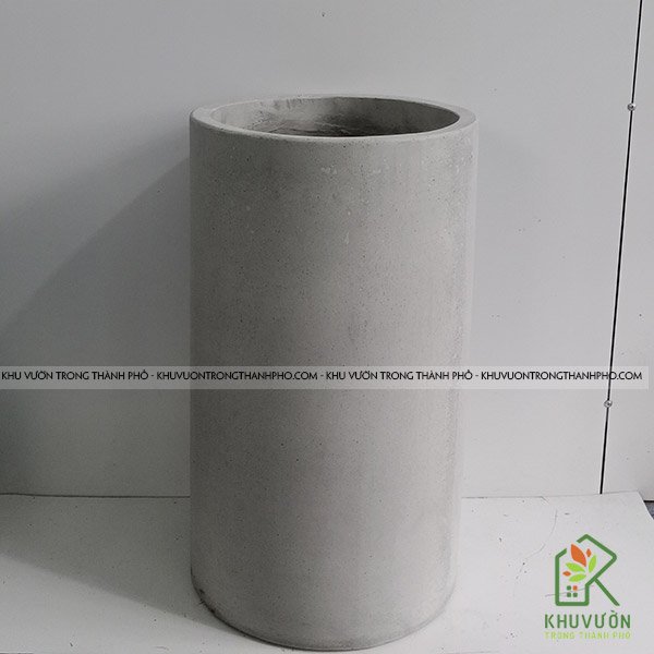 Chậu Xi Măng Trụ Tròn 35x60cm
