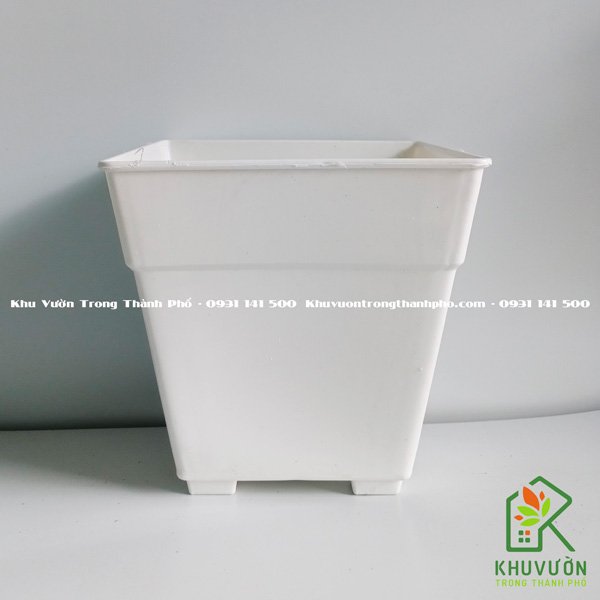 Chậu Nhựa Vuông 2 Tầng