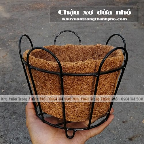 Chậu Treo Xơ Dừa Tròn 1T8
