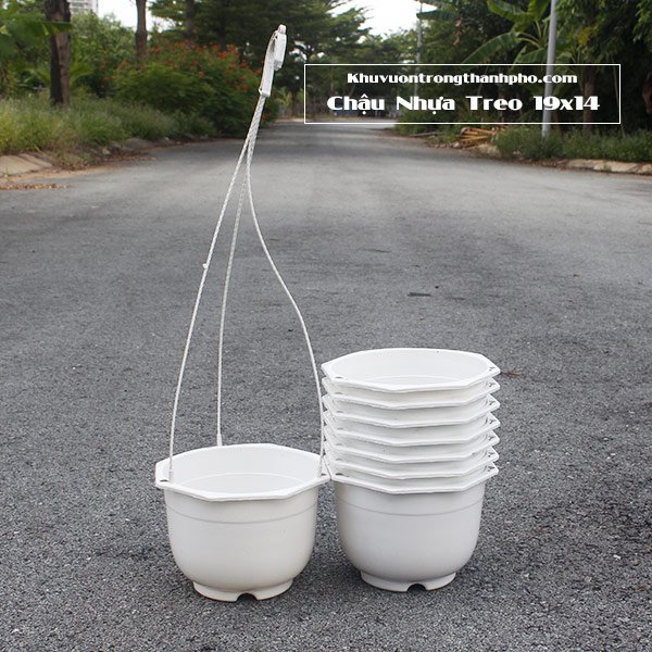 Chậu Nhựa Treo 19x14cm 2
