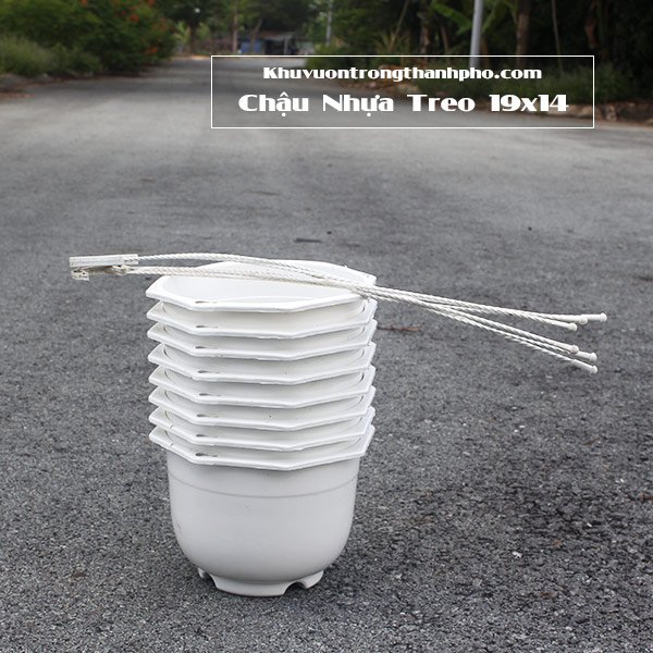 Chậu Nhựa Treo 19x14cm 3