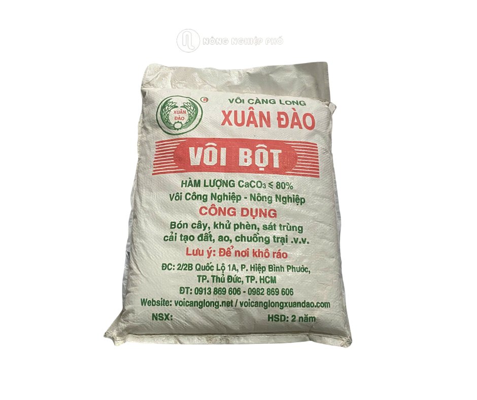 Vôi bột sát khuẩn Xuân Đào – Bao 10kg 2