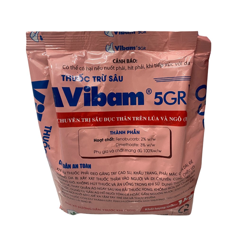 VIBAM 5GR (1kg) – Chống sâu hại thân cây lúa, ngô – Ít độc cho cá, ong 3