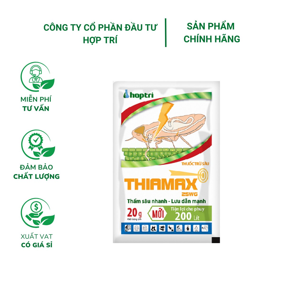 Thuốc trừ sâu Thiamax 25WG – Gói 20 gram