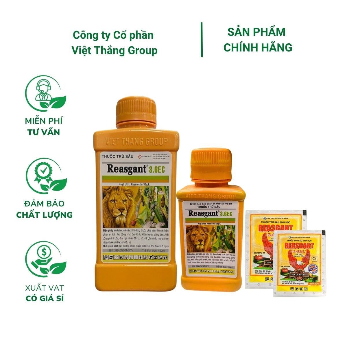 Reasgant 3.6EC – Thuốc trừ sâu rầy rệp, sâu xanh, sâu ăn lá