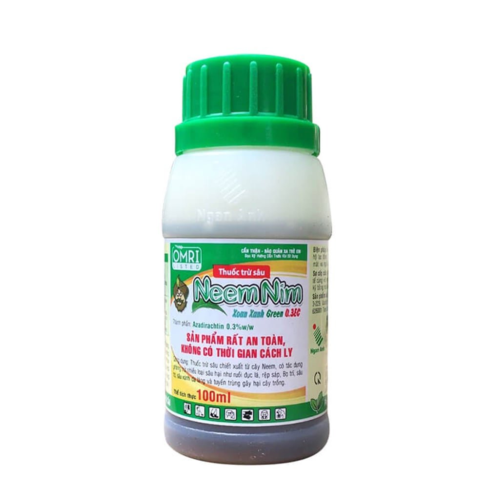 NeemNim Ấn Độ (100ml) – Phòng trừ sâu, rệp sáp, sâu xanh, bọ cánh tơ, sâu tơ 2