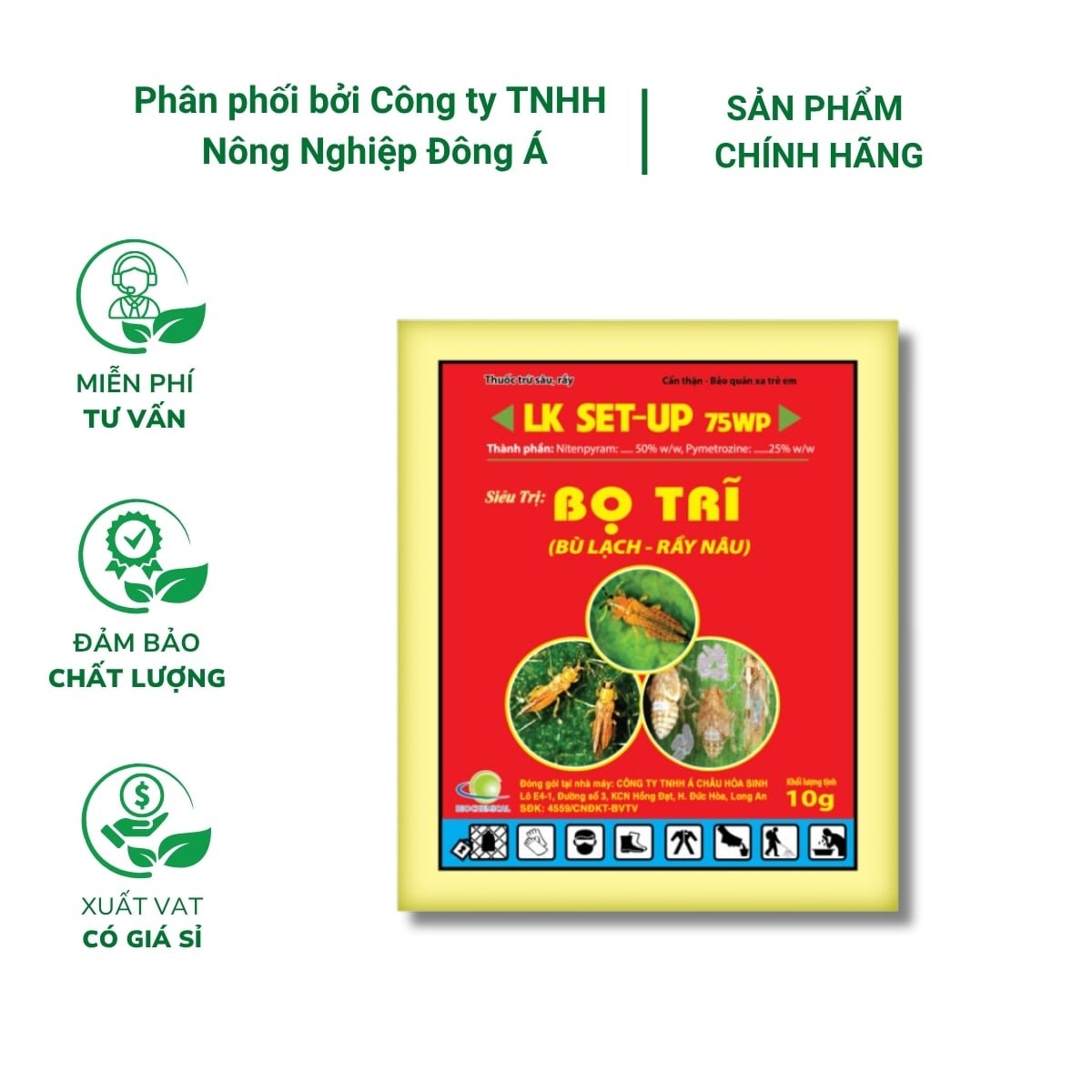 Thuốc trừ sâu rầy LK SETUP 75WP siêu trị bọ trĩ – Gói 10g