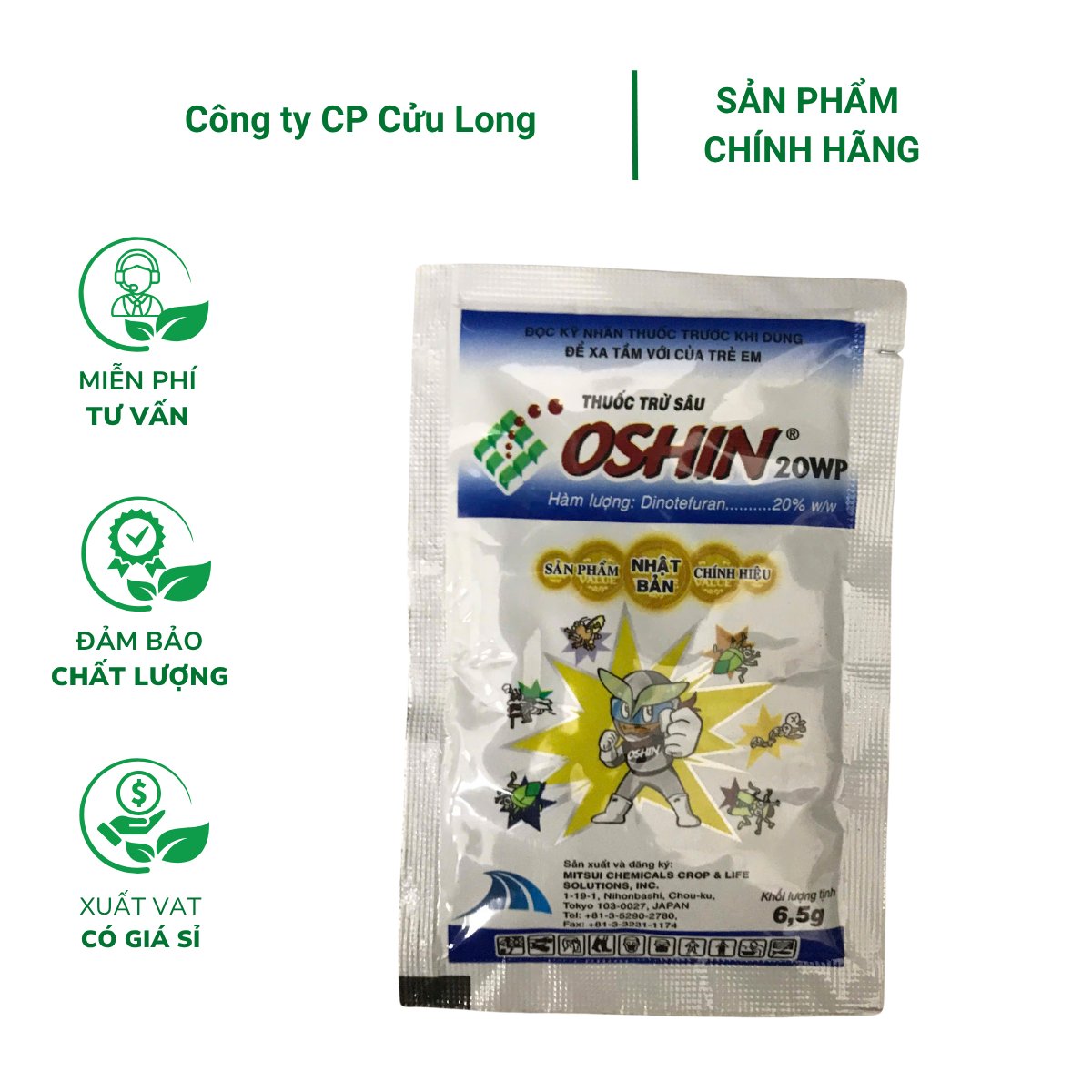 Thuốc trừ sâu Oshin 20WP – Gói 6.5 gram