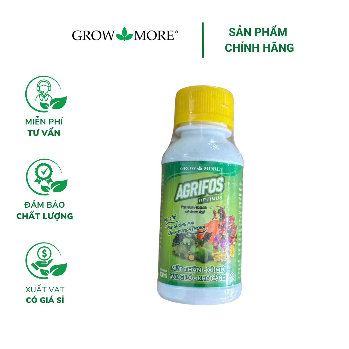 Phân bón lá GROWMORE AGRIFOS OPTIMUS – Chai 100ml