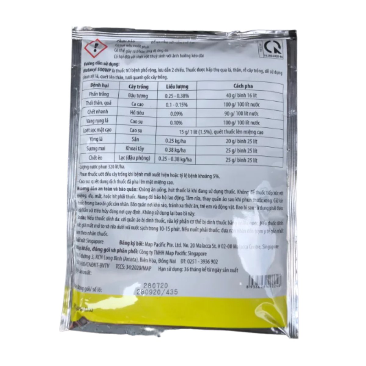 Thuốc trừ bệnh Mataxyl 500WP – Gói 100g 3