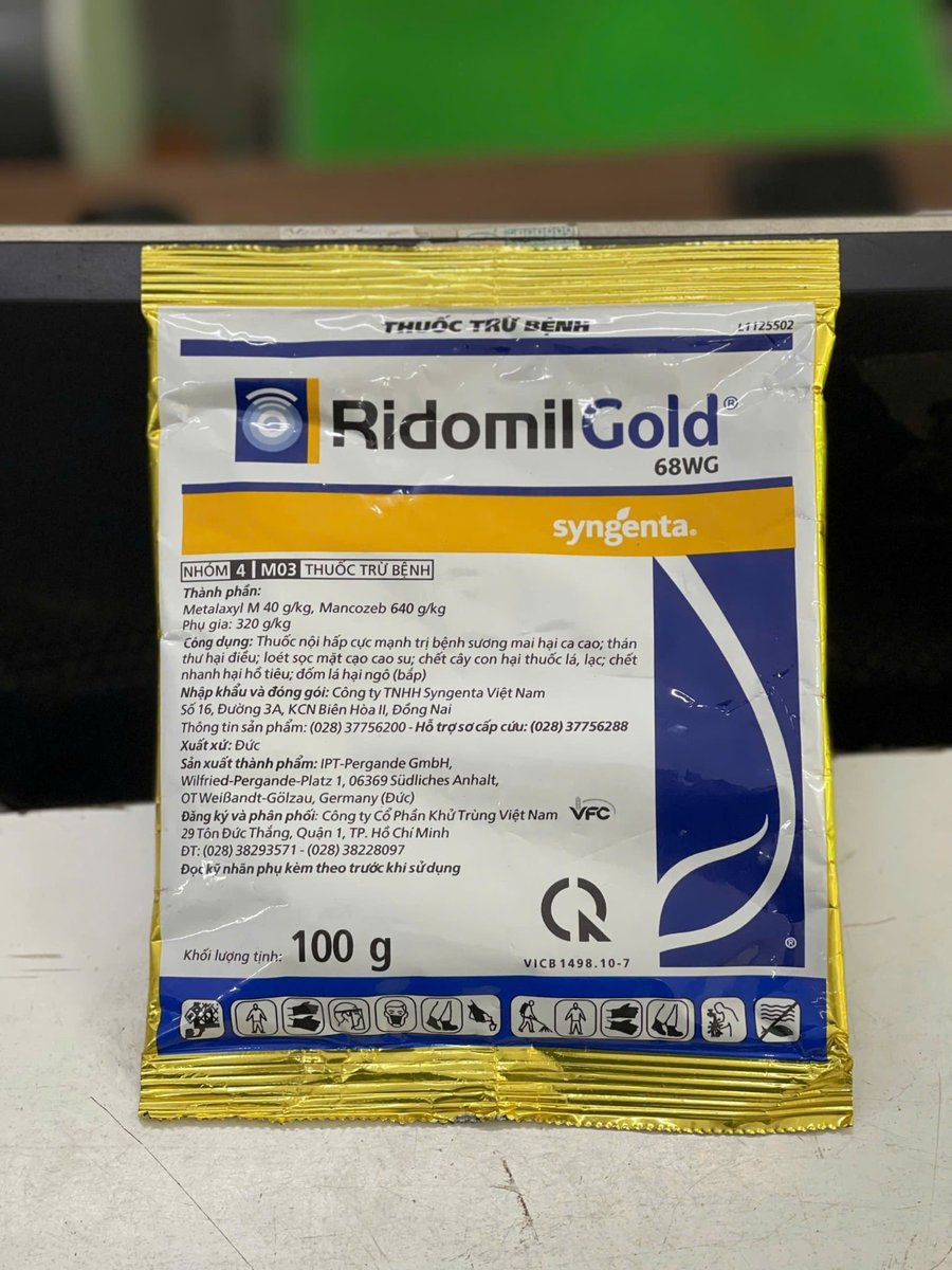Ridomil Gold 68WG – Phòng trừ nấm bệnh, thối rễ, xì mủ cây trồng 2