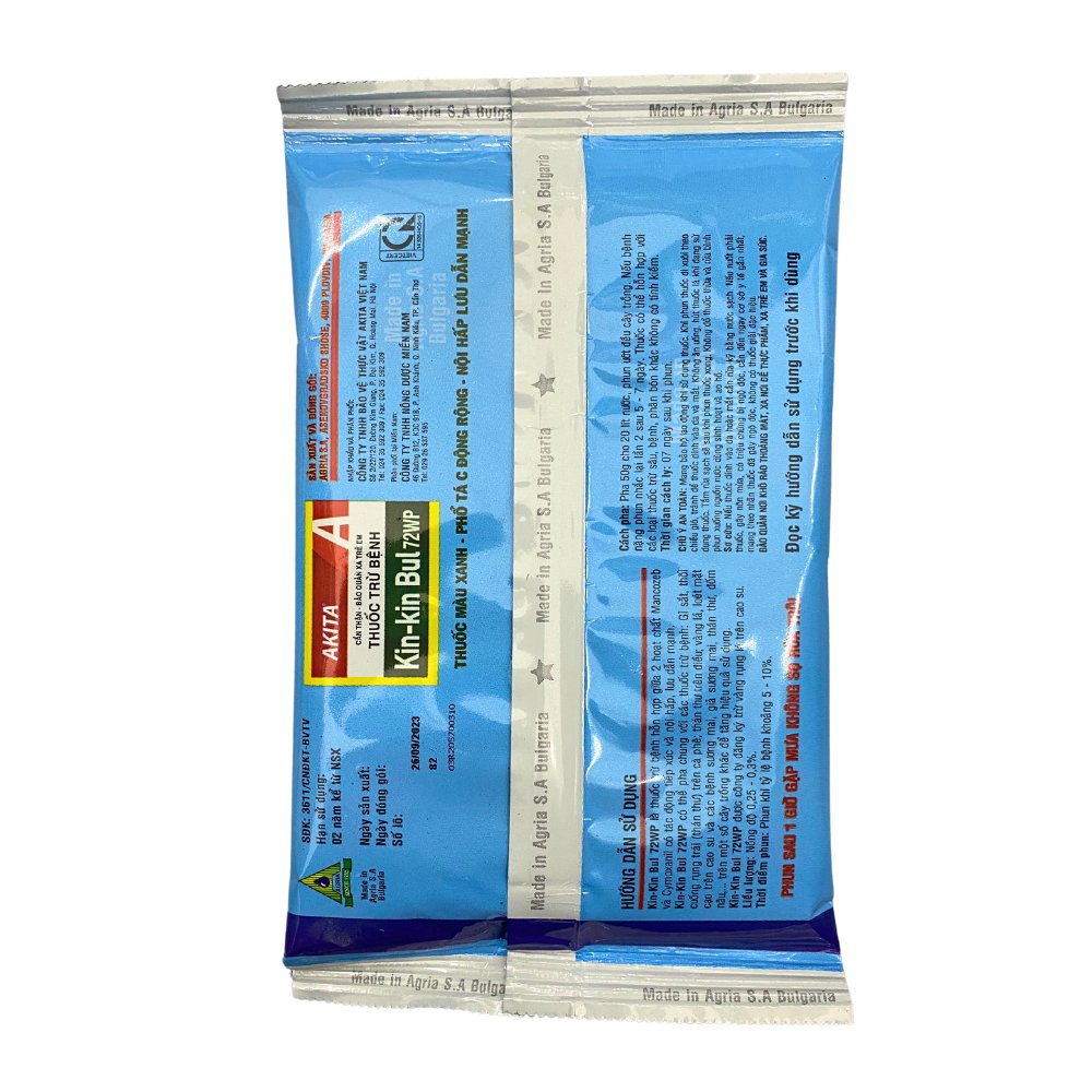 Chế phẩm trừ bệnh cây trồng, cho lan Kin Kin Bul 72WP 3