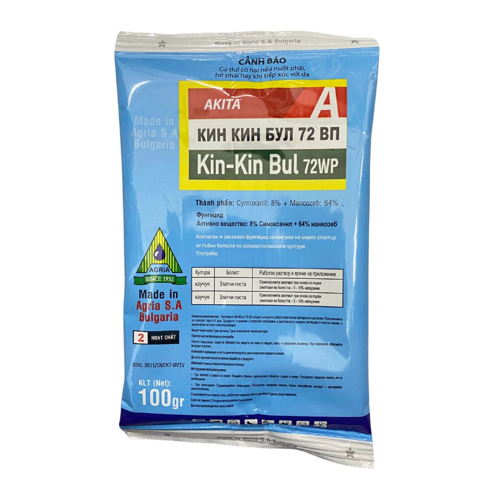 Chế phẩm trừ bệnh cây trồng, cho lan Kin Kin Bul 72WP 2
