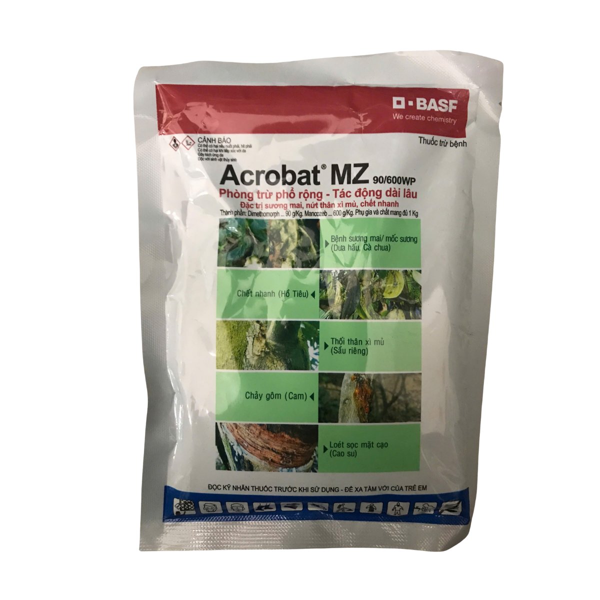 Thuốc trừ bệnh Acrobat MZ 90/600WP (Gói 100g) – Đặc trị sương mai, chết nhanh, thối thân xỉ mủ 2