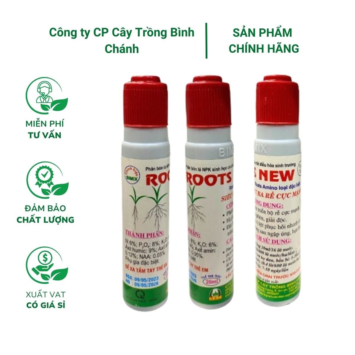 Bimix Super Root (20ml) – Phát triển mạnh bộ rễ, kích thích cành chiết, cành giâm