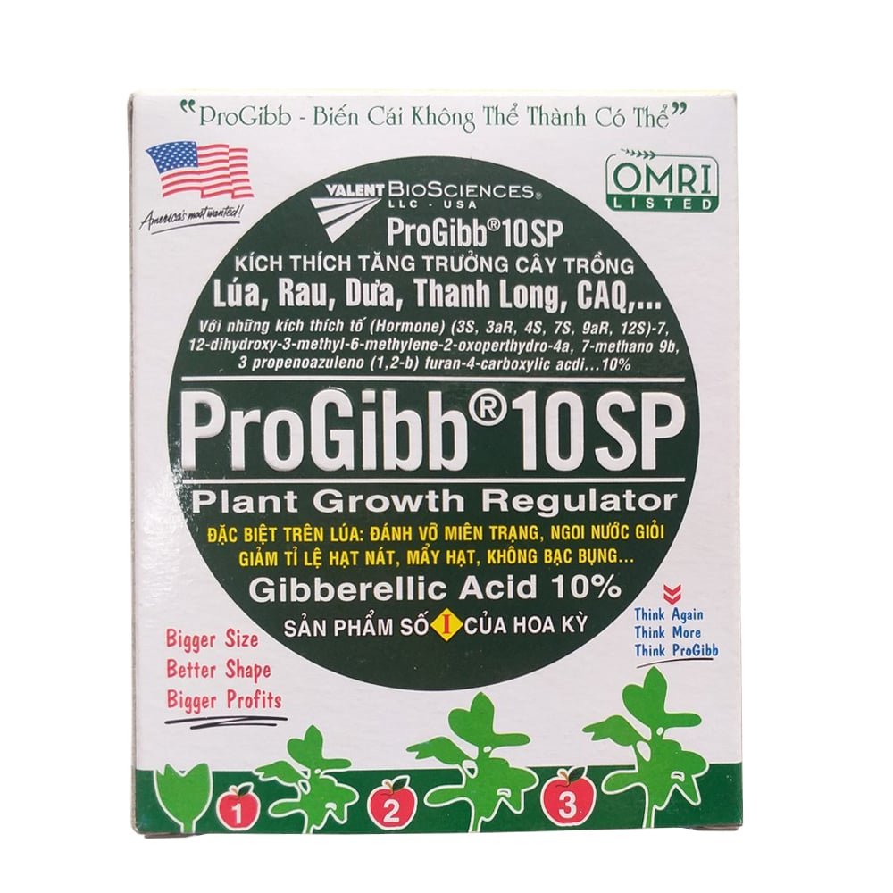 ProGibb – Thuốc điều hòa sinh trưởng kích mầm, kích chồi cho cây trồng 10SP – Gói 1gram 3