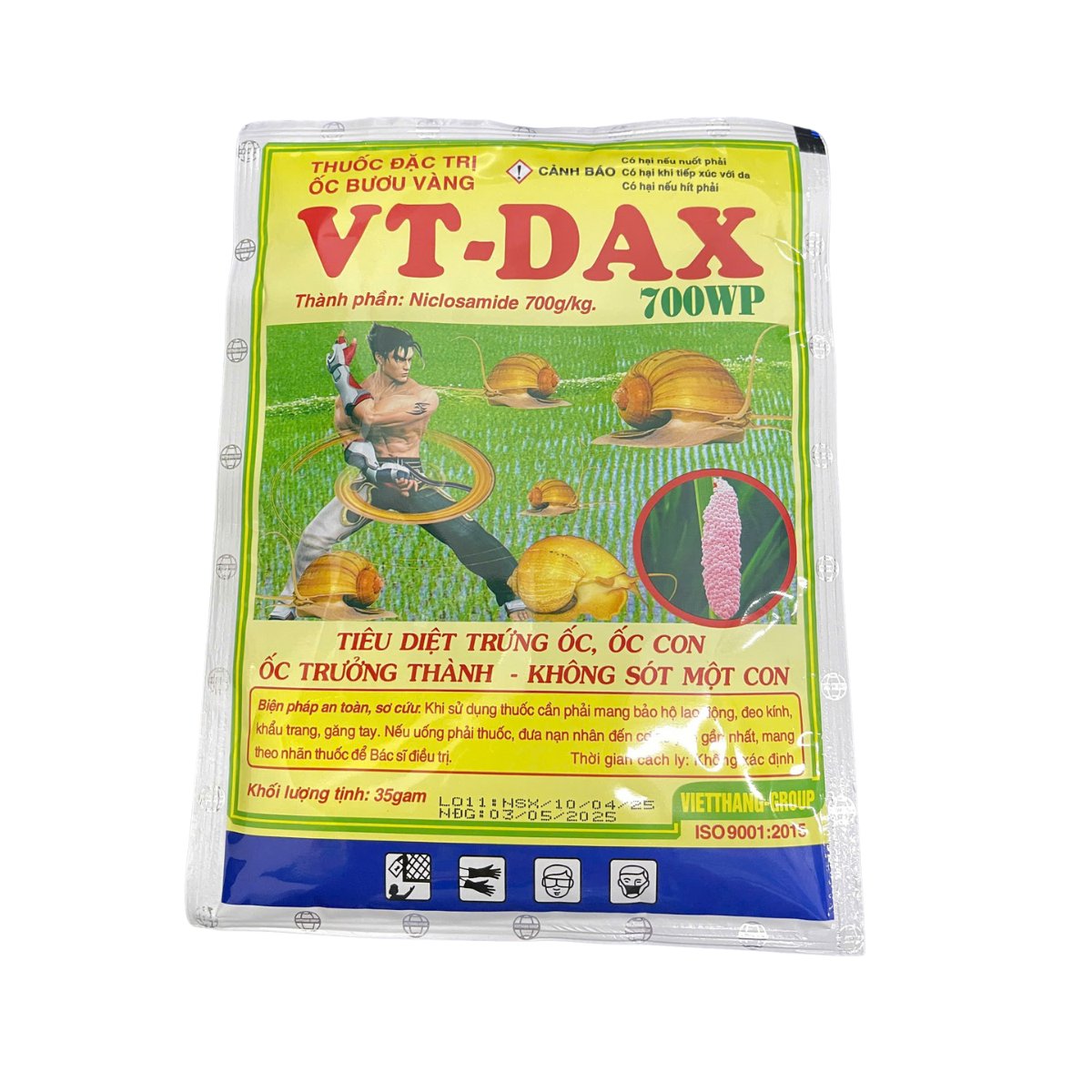 Thuốc diệt ốc VT-DAX 700WP (gói 35g) – Diệt trừ trứng ốc, ốc con, ốc trưởng thành 2