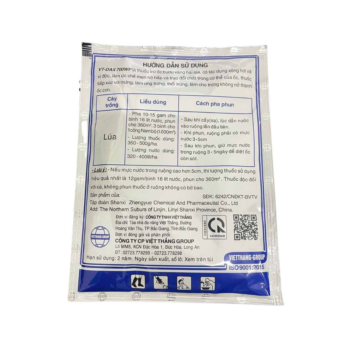 Thuốc diệt ốc VT-DAX 700WP (gói 35g) – Diệt trừ trứng ốc, ốc con, ốc trưởng thành 3