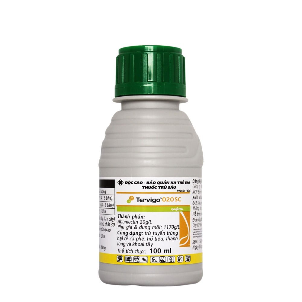 Tervigo 020SC (100ml) – Phòng ngừa tuyến trùng, ngăn thối rễ cây trồng, hoa kiểng 2