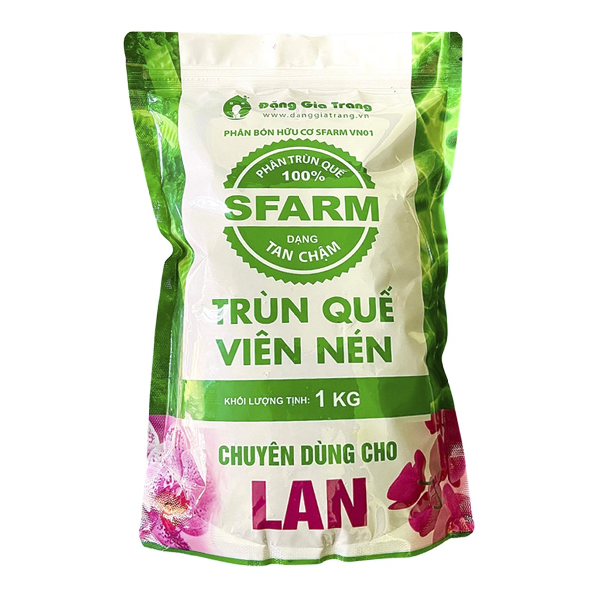 Phân trùn quế viên nén SFARM cho lan – Tan chậm, bền dinh dưỡng, hạn chế nấm bệnh 2