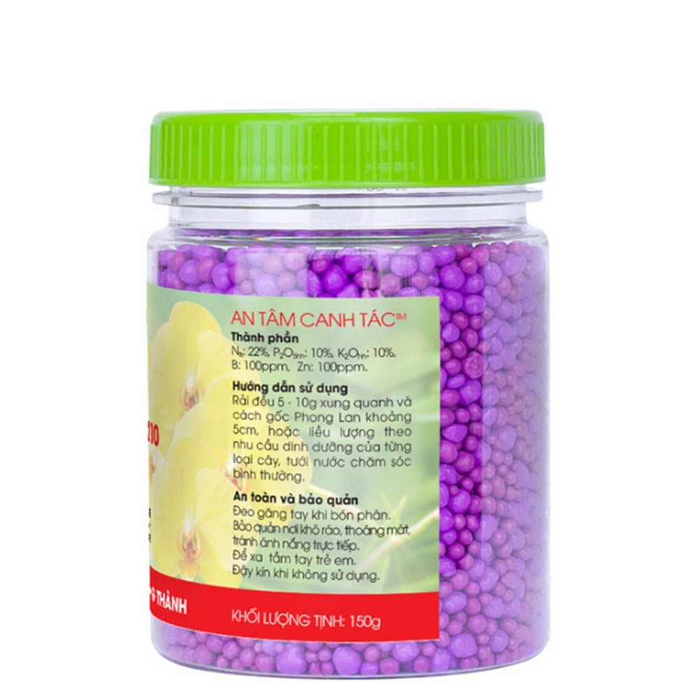 Phân tan chậm Rynan FM 210 (22-10-10) – Hỗ trợ tái tạo và phát triển chồi giai đoạn ra hoa phong lan 3