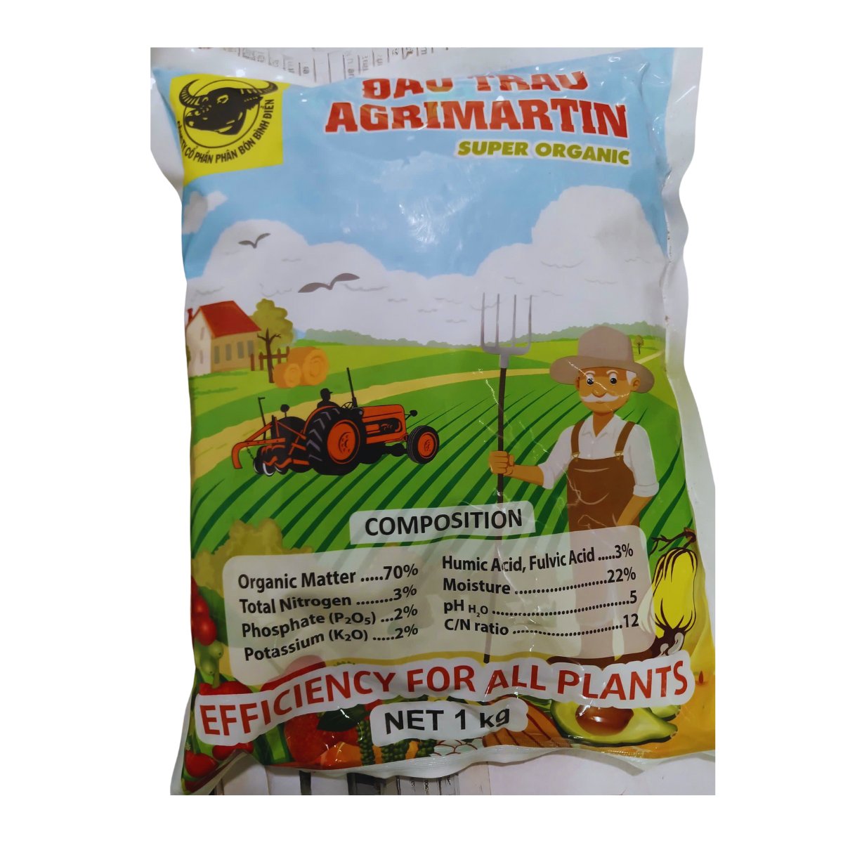 Phân hữu cơ cao cấp AGRIMARTIN – Gói 1kg 2