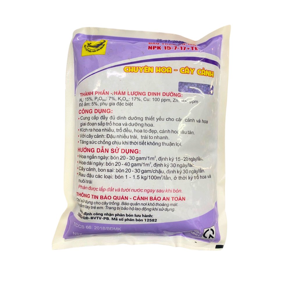 Phân đầu trâu BĐ-MK 15-7-17+TE – Túi 1kg 2