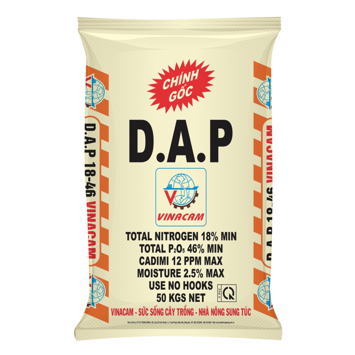 Phân DAP VINACAM Nga (hạt đen) – Bao 50kg 2
