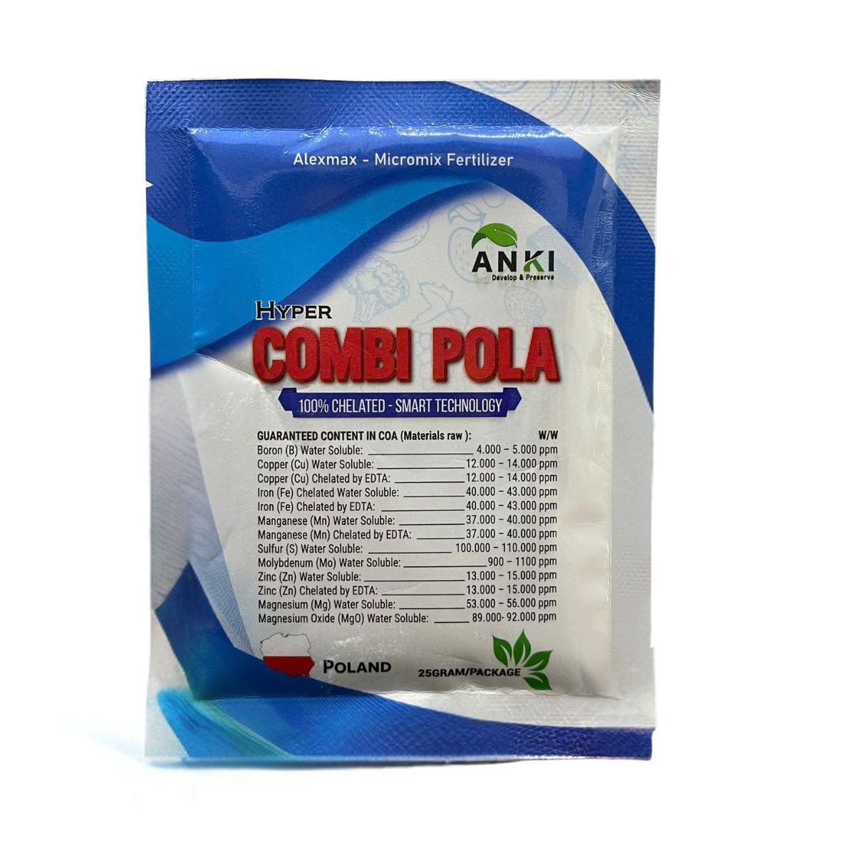 Phân bón trung vi lượng HYPER COMBI-POLA nhập khẩu từ Ba Lan – Gói 25 gram 2
