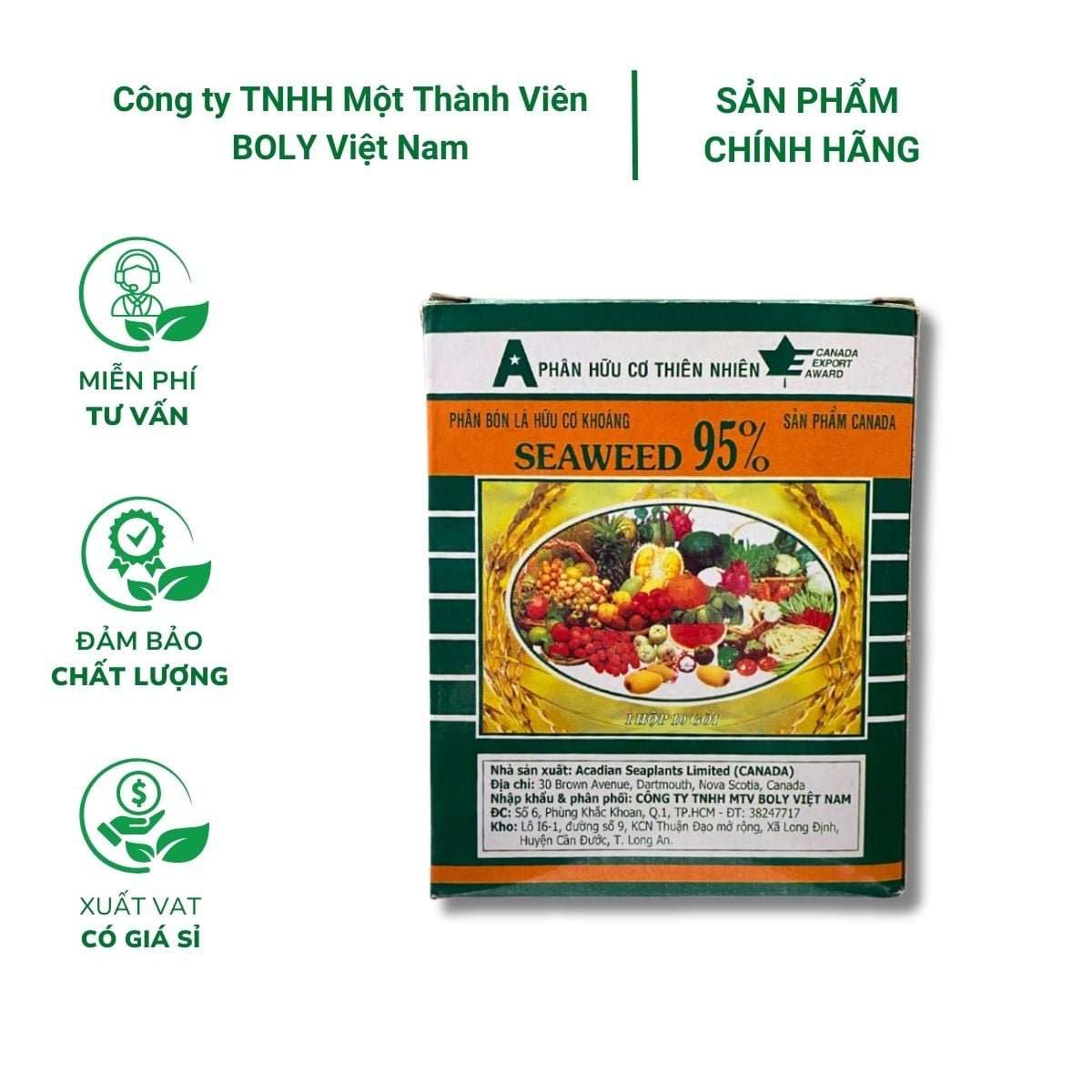 Phân Bón Lá Hữu Cơ SEAWEED – Rong Biển 95%