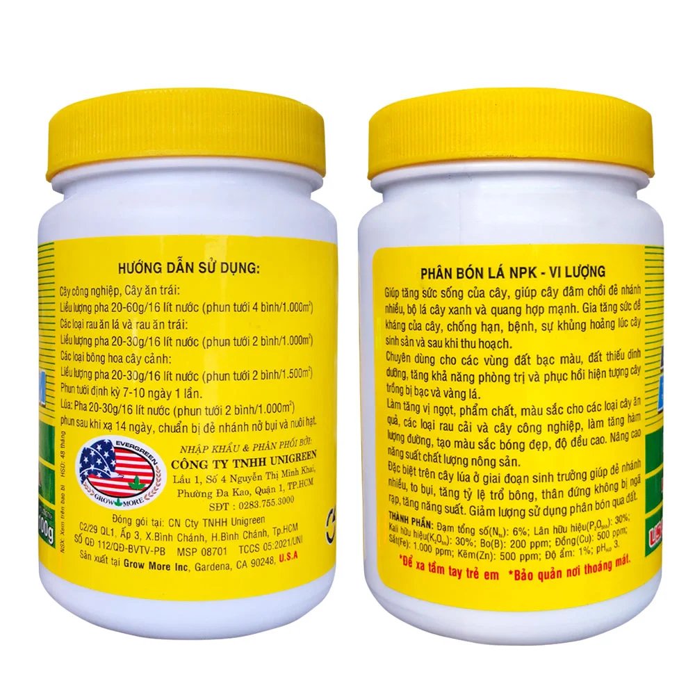 Phân bón lá Growmore Bud Blossom 6-30-30+TE Kích thích hoa, kích nụ hoa mai, hoa lan. 3