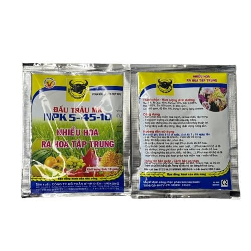 Phân bón lá đầu trâu kích thích ra hoa MK 5-45-10 3