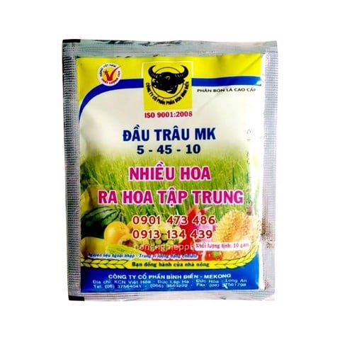 Phân bón lá đầu trâu kích thích ra hoa MK 5-45-10 2