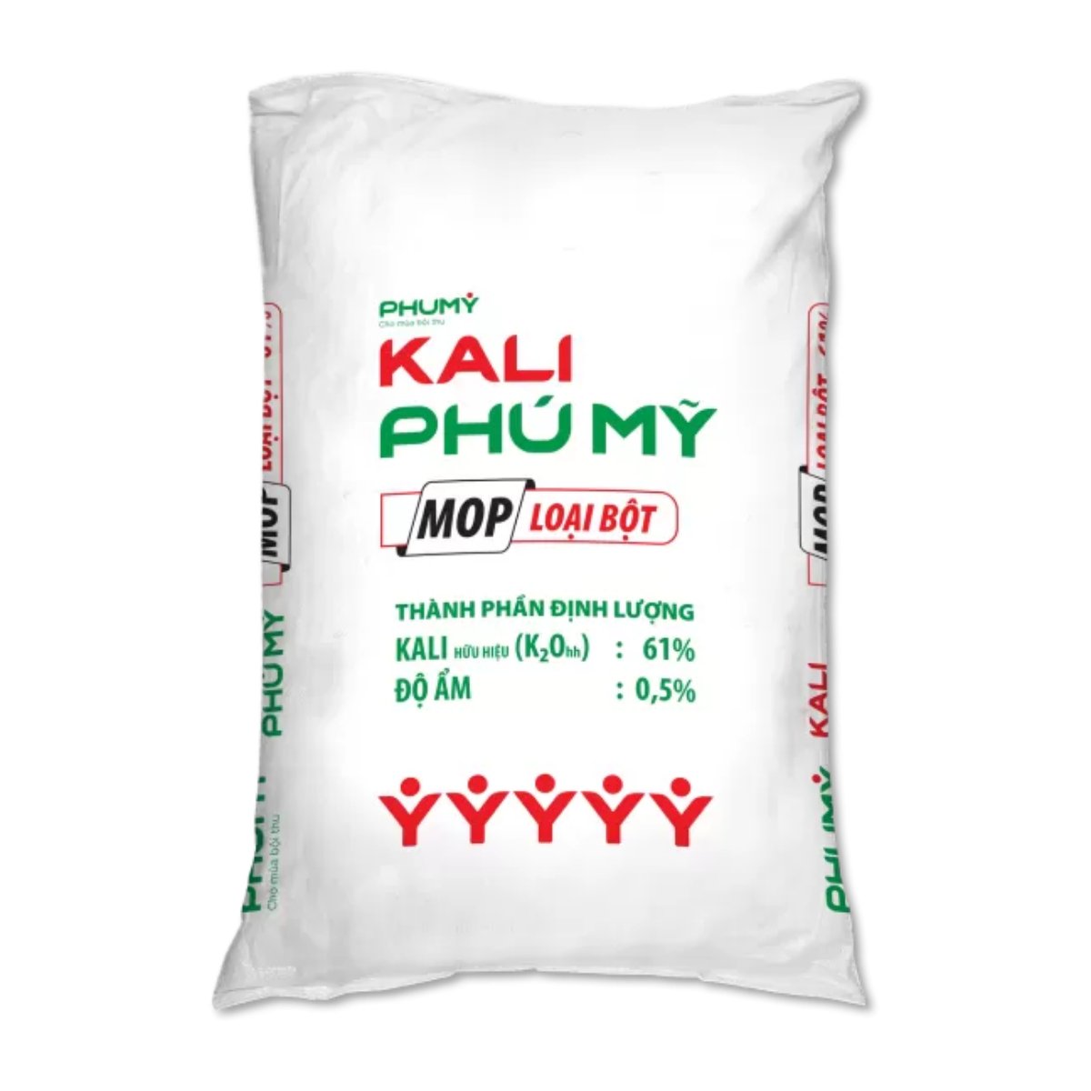 Phân bón Kali bột MOP Phú Mỹ (Bao 50kg) – Giúp cây cứng, chịu rét, giảm lốp đổ, sâu bệnh, năng suất cao 3