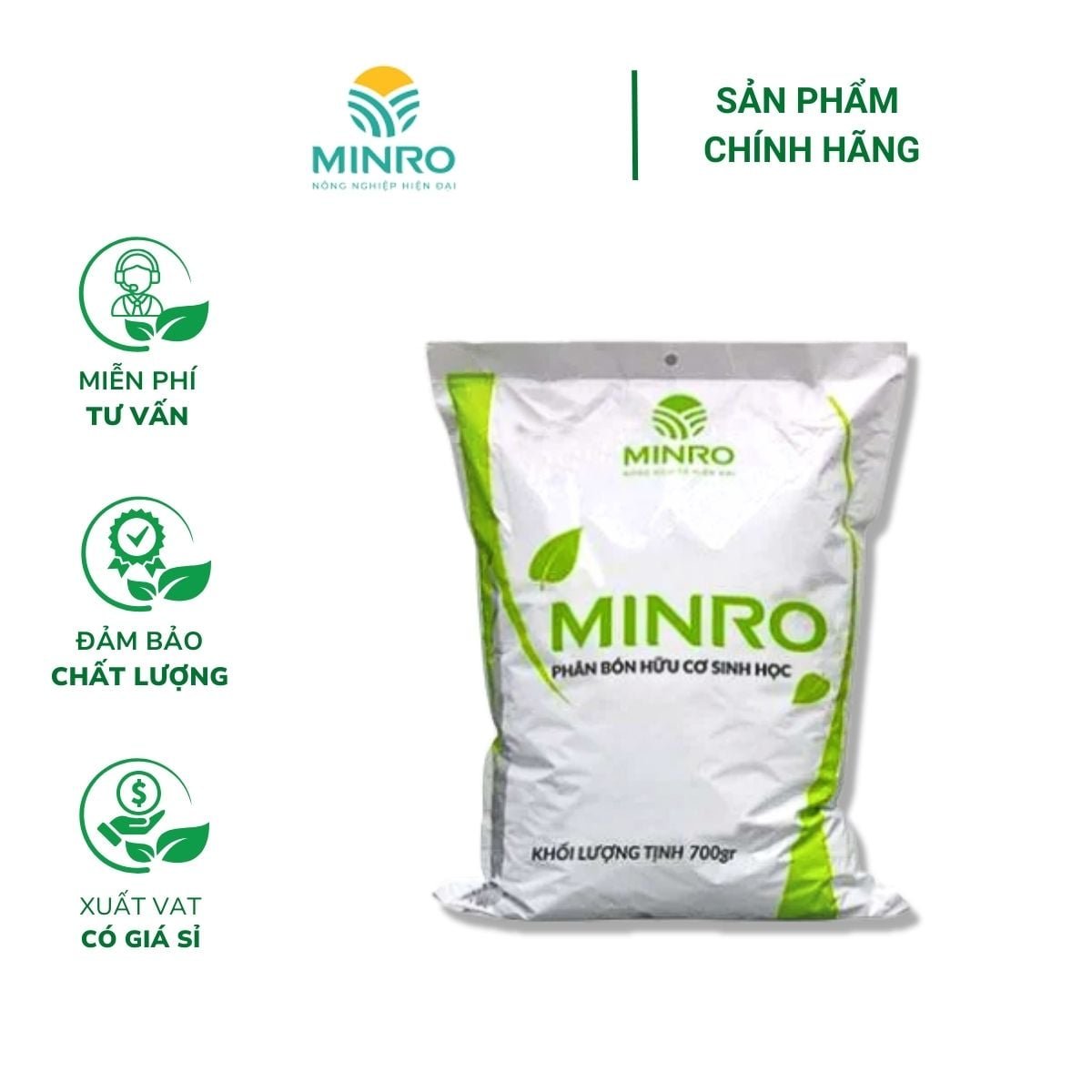 Phân bón hữu cơ Minro (viên nở) – Cung cấp đầy đủ các dưỡng chất, cải thiện đất, tăng đề kháng cho cây trồng