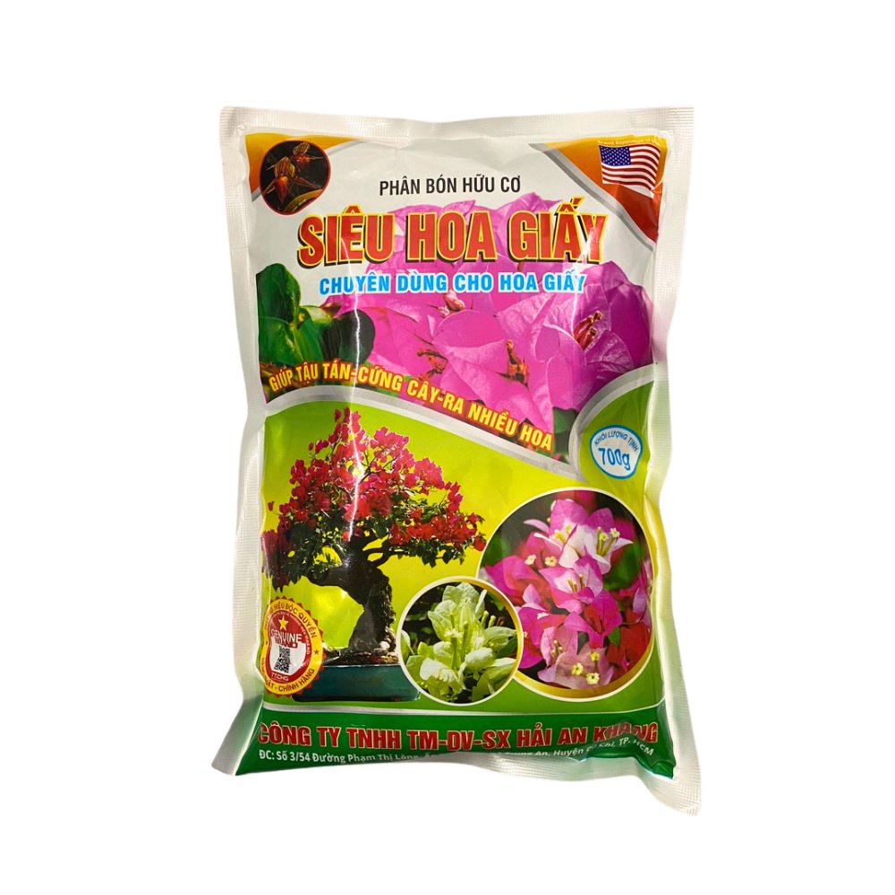 Phân bón hữu cơ Siêu hoa giấy giúp tậu tán, cứng cây, ra nhiều hoa – Gói 700 gram 2