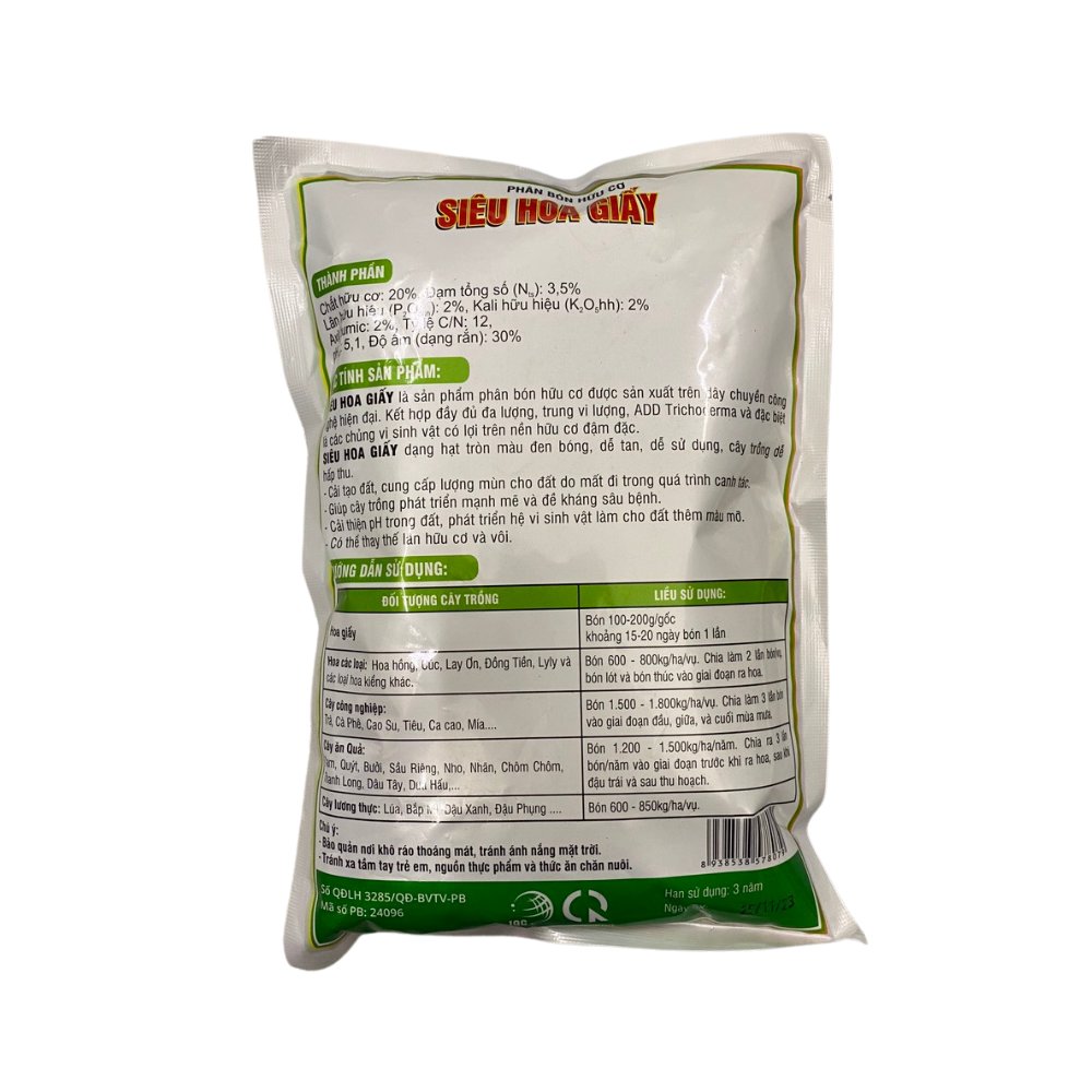 Phân bón hữu cơ Siêu hoa giấy giúp tậu tán, cứng cây, ra nhiều hoa – Gói 700 gram 3