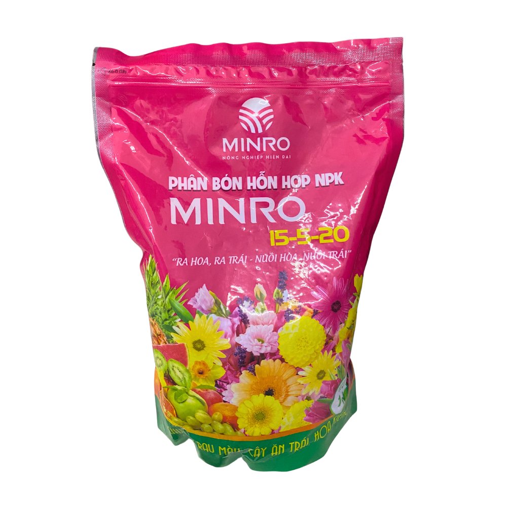 Phân NPK MINRO 15-5-20 – Phân bón hỗn hợp giúp cây ra hoa, đậu trái 2
