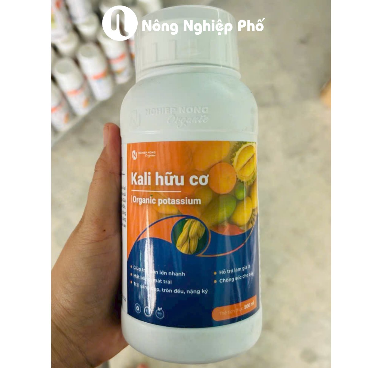 Phân bón Hỗn Hợp KALI Hữu Cơ giúp mát bông mát trái, trái sáng đẹp tròn đều – Chai 500ml 2