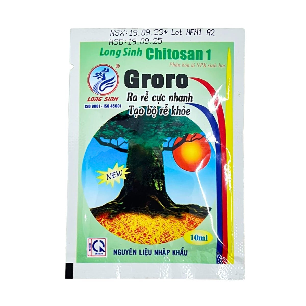 Phân bón Groro Chitosan kích rễ cực mạnh – Gói 10ml 2