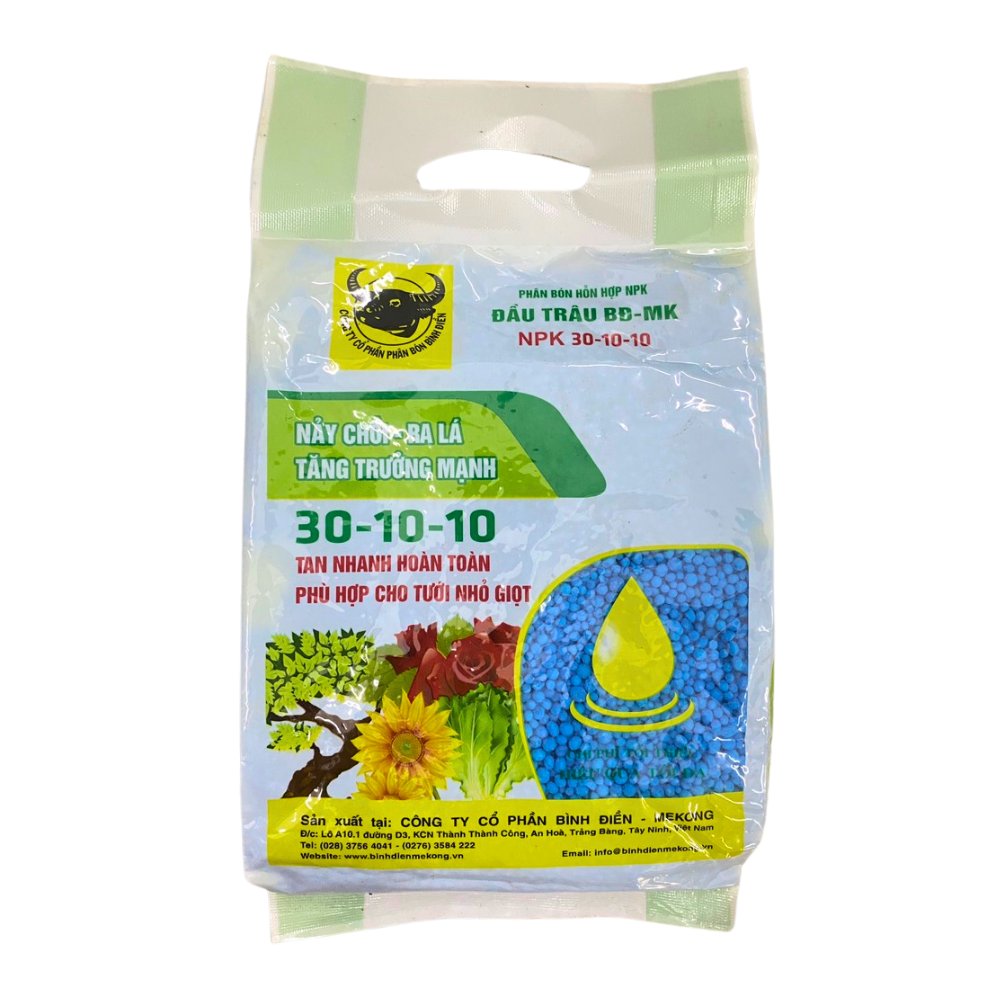 Phân bón NPK 30-10-10 Đầu Trâu (1kg) – Giúp cây mập khỏe, đâm chồi ra lá nhanh 2