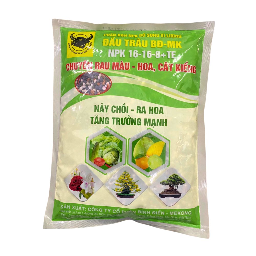 Phân bón đầu trâu NPK 16-16-8+TE (1kg) – Tăng trưởng mạnh, ra hoa và đậu trái cho cây trồng 2