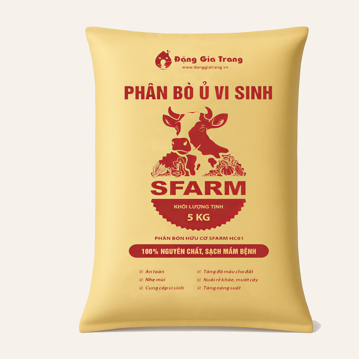 Phân bò ủ vi sinh SFARM – Phân hữu cơ cải tạo đất, tơi đất, giàu mùn 3