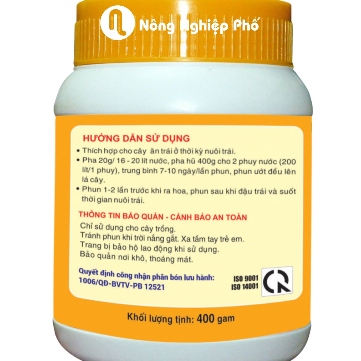 Phân bón đầu trâu MK NPK 15-5-40 lớn trái, chắc hạt – Chai 100 gram 2